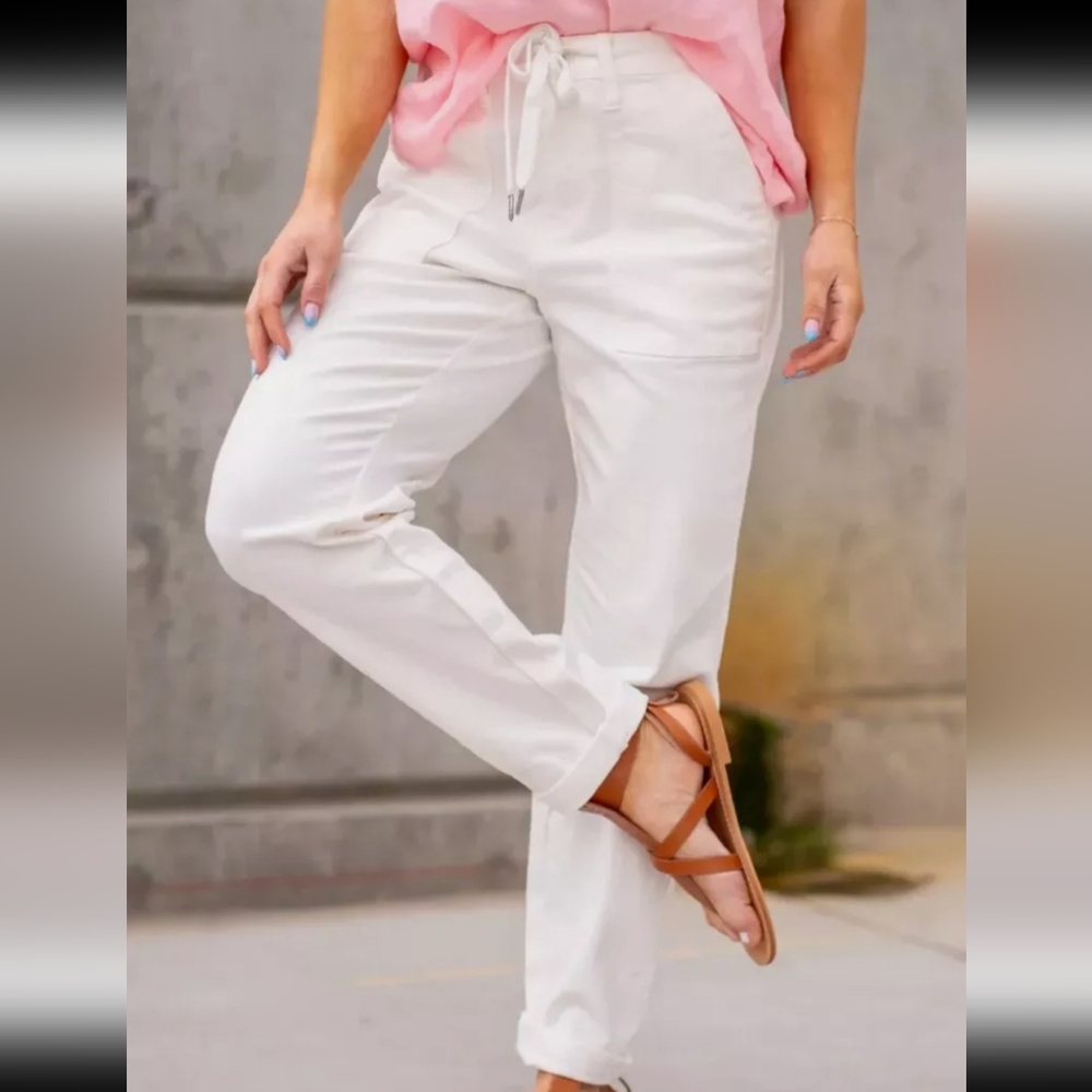 Judy Blue Cream Straight Leg Women's Jeans